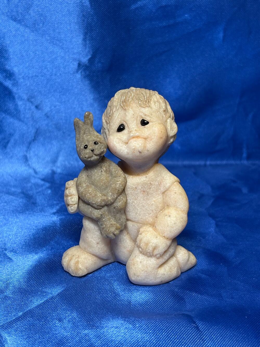 Quarry Kid Ricky Some Bunny Boy Holding Stuffed Rabbit